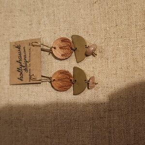 Handmade hollyhawk designs earrings